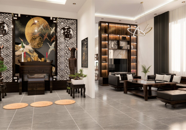 Indochine House Interior Sketchup File