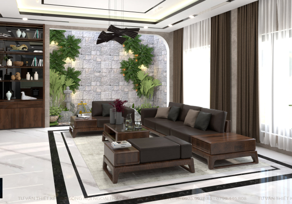 Living Room Interior Sketchup  by Tran Cam Art 2