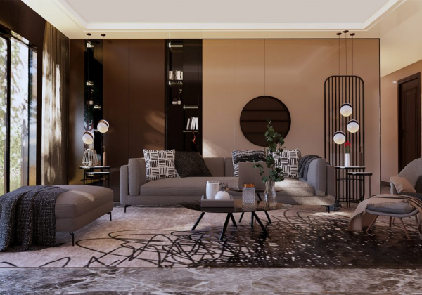 Livingroom Scene Sketchup  by Ho Minh scaled