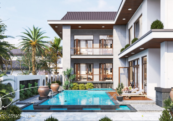 Villa Exterior Sketchup  by Do Duc Minh 4