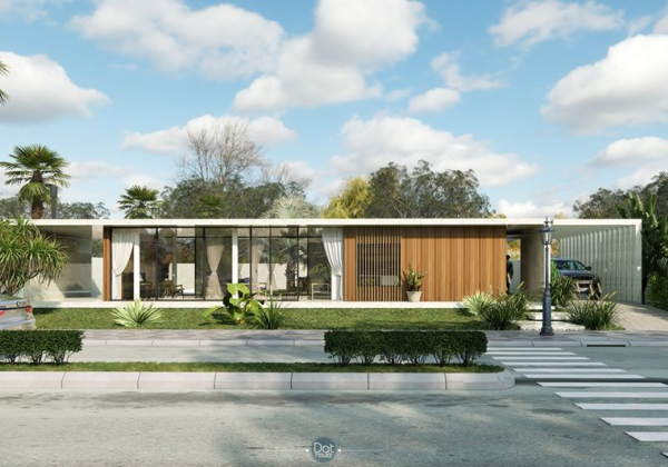 Exterior House Scene Sketchup  by DatHouzz 1