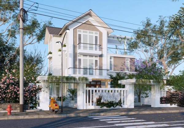 Exterior Villa Scene Sketchup  by Minh Toan 1 scaled