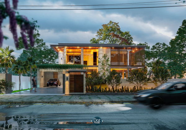 Exterior House Scene Sketchup  by DatHouzz