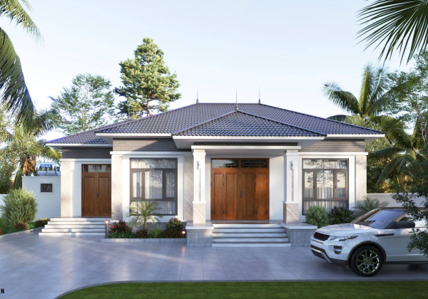 Exterior House Scene Sketchup  by Dung Huy 1