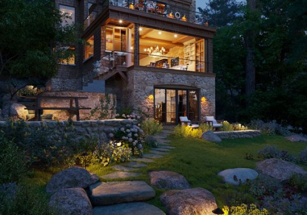 House Landscape Exterior Sketchup File