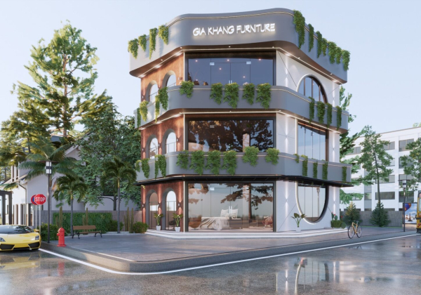 Showroom Exterior Sketchup File