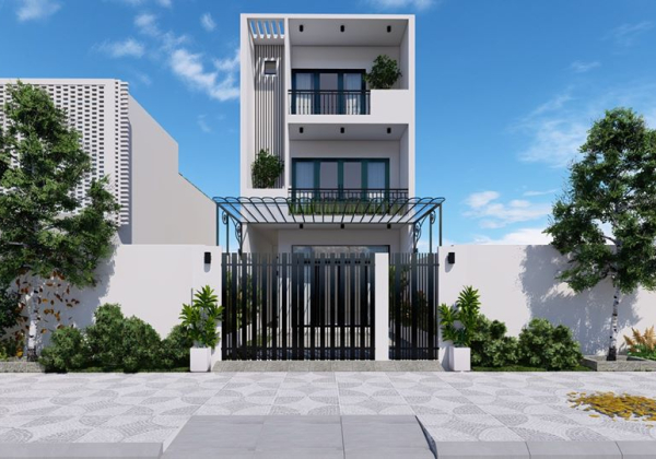 Exterior House Scene Sketchup  by NguyenMinhTuan 1