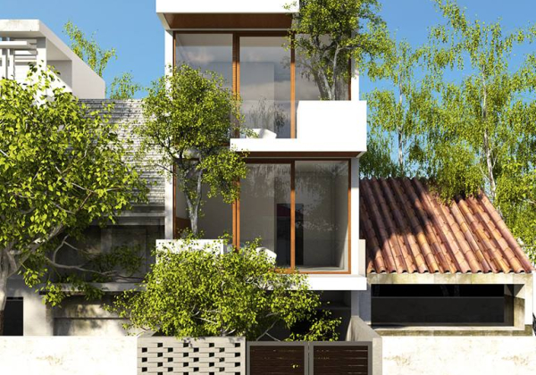 Exterior House Scene Sketchup File free by Minh Pham 1