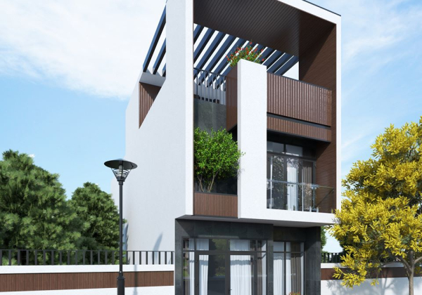 Exterior House Scene Sketchup  by XuanKhanh 1