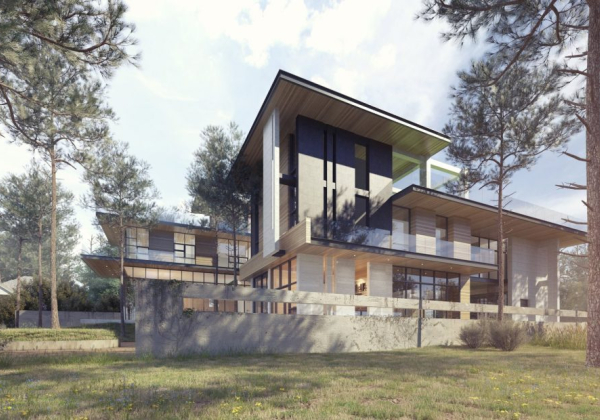 Exterior Villa Scene Sketchup File free by Alex Luu 1 scaled