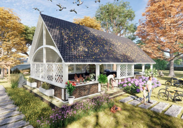 Exterior House Scene Sketchup  by Nguyen Tuan scaled