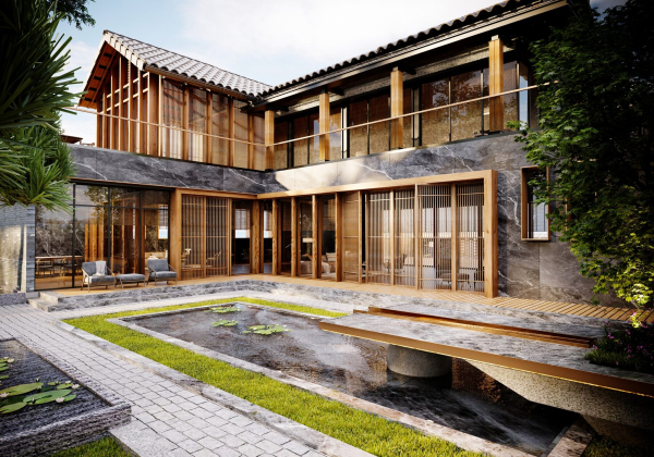 Japan Villa Exterior Sketchup File