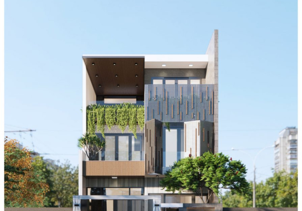 Exterior House Scene Sketchup File free by Tuan Nguyen scaled