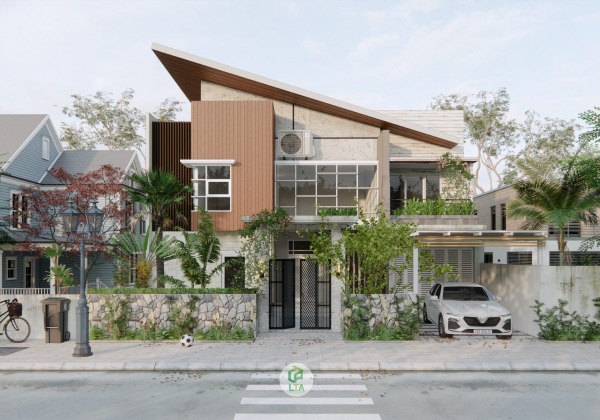Sketchup Exterior Villa Model Download by Cao Hoang Nhat Long 1
