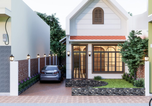 Exterior House Scene Sketchup  by Thanh Tung Nguyen 1 scaled