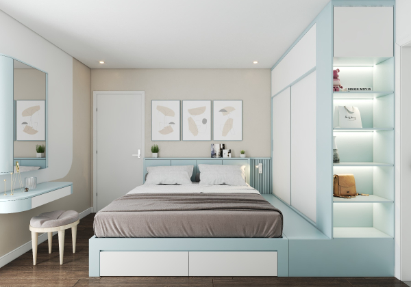 BedRoom Interior Sketchup  by Ha Anh 1