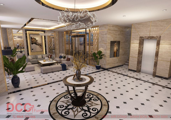 Hotel Lobby Scene Sketchup  by NguyenHa 1