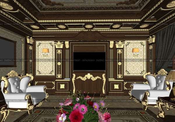 Neoclassical Livingroom Scene Sketchup  by DuongNhan 1