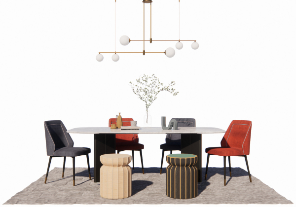 Dinner Table And Chair Sketchup File free download