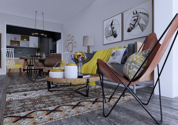 Interior Apartment Scene Sketchup  by LamQuangThang 1