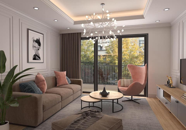 Livingroom Scene Sketchup  By Le Anh Art 1
