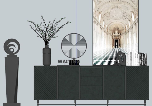 TV Cabinet Sketchup  by KhanhTran