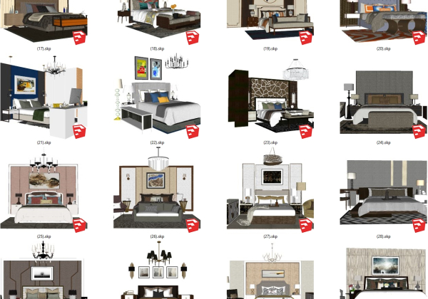 Bed Sketchup  by Cuong Covua 2