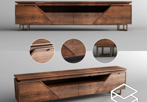 Tivi Cabinet Sketchup File free download