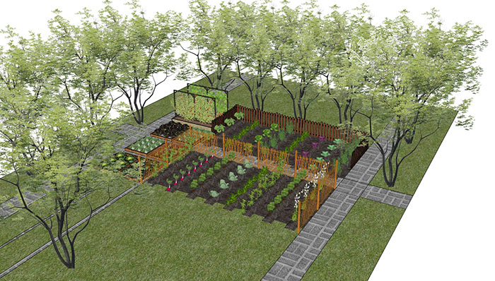 Urban landscape library, Trees 