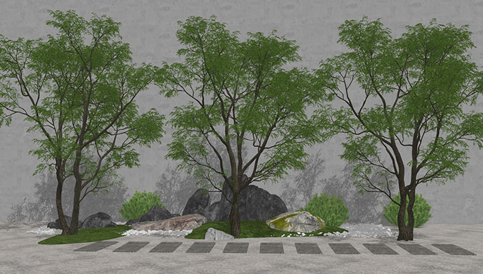 Urban landscape library, Trees 