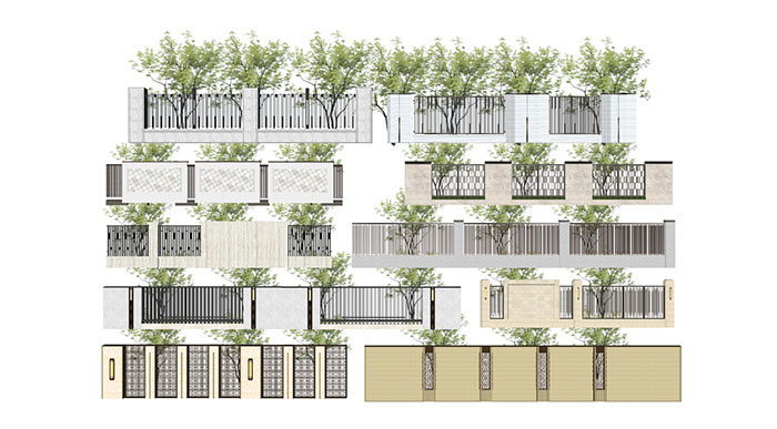 Urban landscape library, Trees 