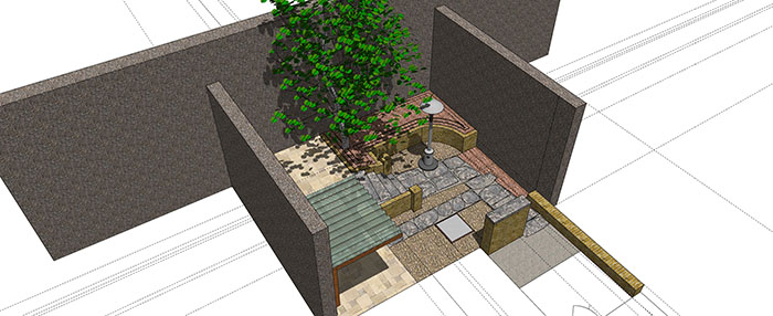 Garden landscape library, Trees 