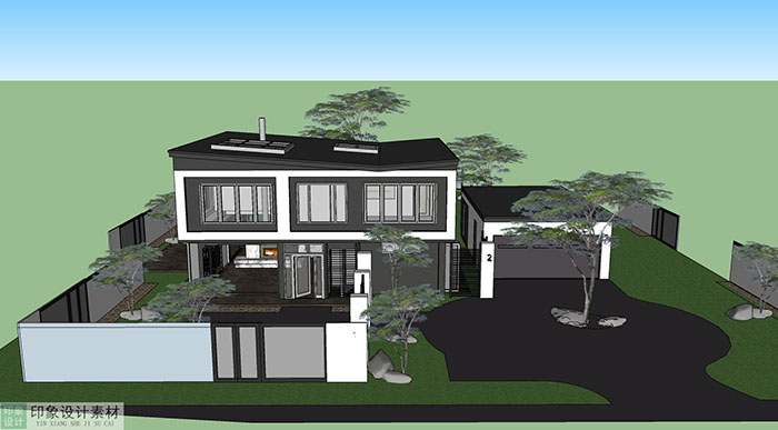 Adjacent houses, Townhouse design model 