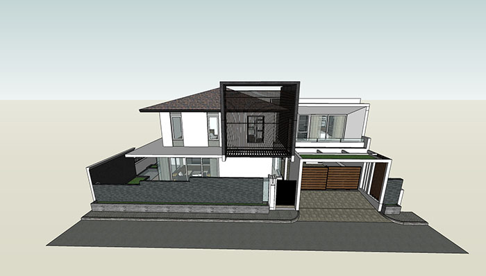 Adjacent houses, Townhouse design model 