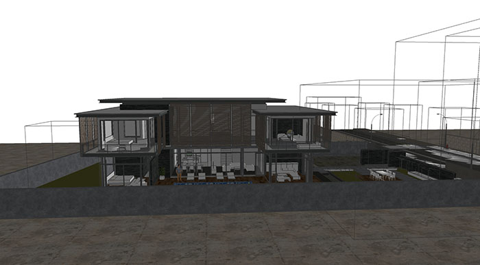 Adjacent houses, Townhouse design model 