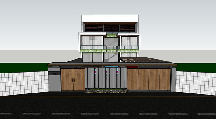 Adjacent houses, Townhouse design model 