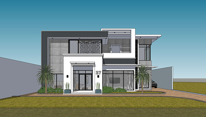 Adjacent houses, Townhouse design model 