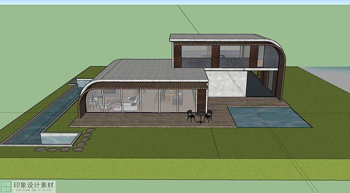 Adjacent houses, Townhouse design model 