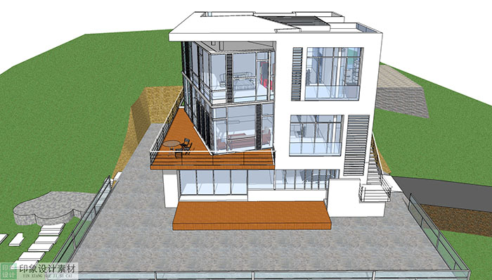 Adjacent houses, Townhouse design model 