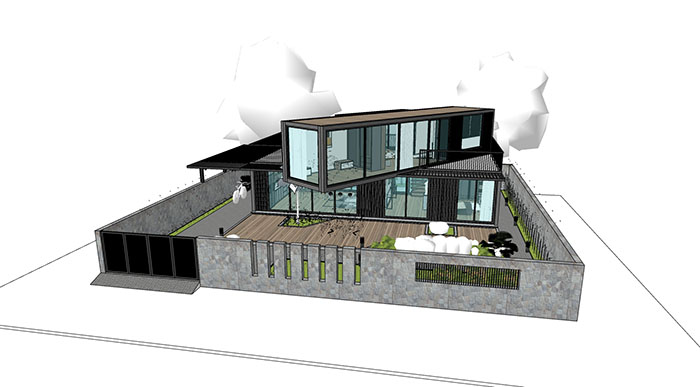 Adjacent houses, Townhouse design model 