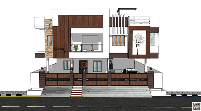 Adjacent houses, Townhouse design model 