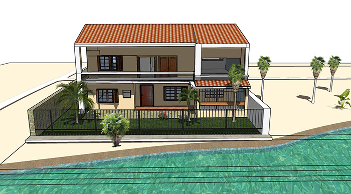 Adjacent houses, Townhouse design model 