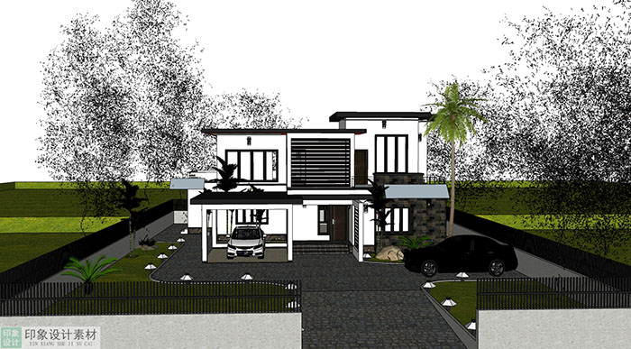 Adjacent houses, Townhouse design model 