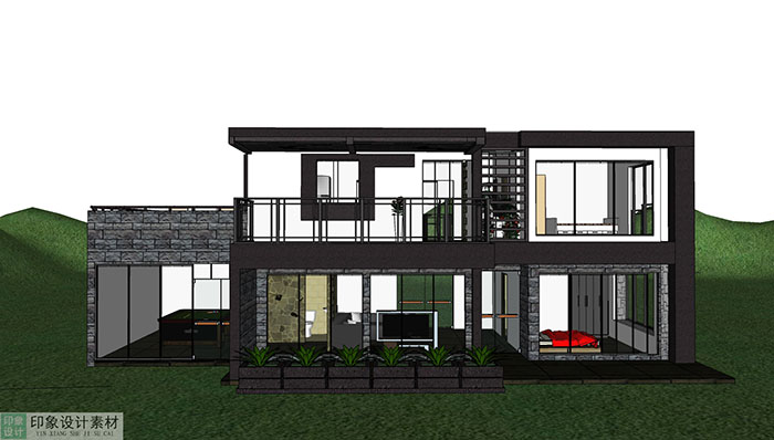 Adjacent houses, Townhouse design model 