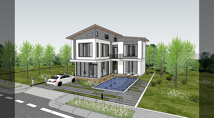 Villa house, Townhouse