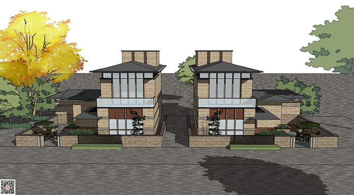 Villa house, Townhouse