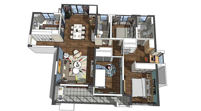 Full room floor plans