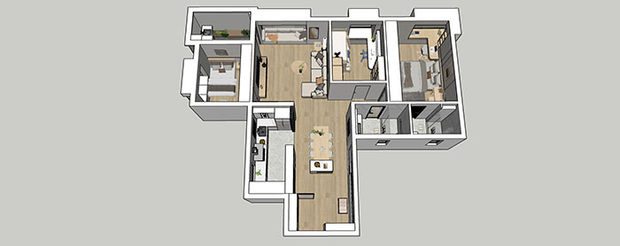 Full room floor plans