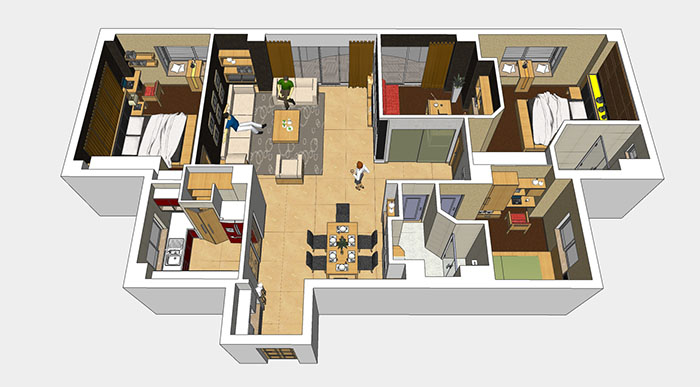 Full room floor plans