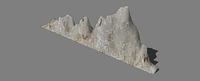 Small landscape garden design model